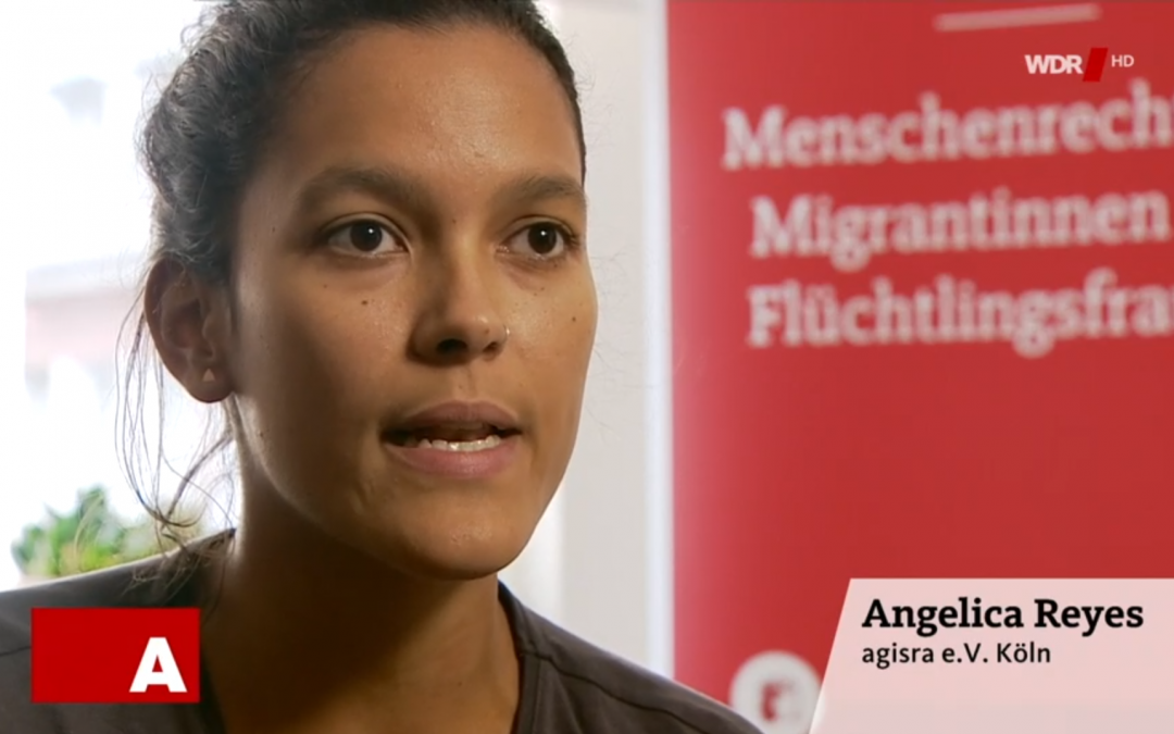 Unsere Mitarbeiterin Angélica Reyes im Interview bei WDR Aktuelle Stunde